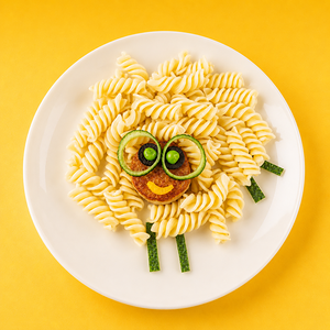 Котлета из индейки с макарошками Овечка