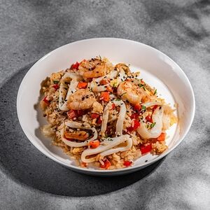 Рис с морепродуктами