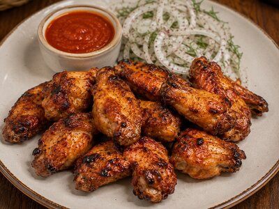 Шашлык из куриных крылышек 