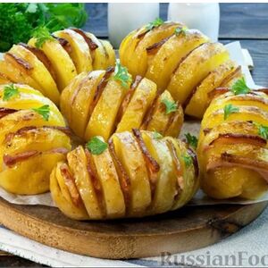 Картошка, запеченная с беконом 