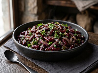 Салат Грузинский с красной фасолью