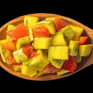 Маринованные цукини с перцем