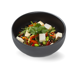 Фунчоза с тофу и овощами