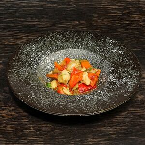 Горячий салат на мангале