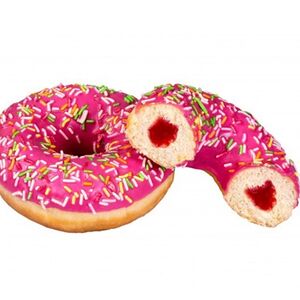 Донат клубничный 