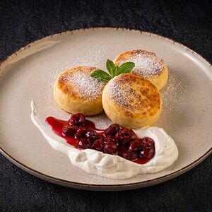 Сырники с вишней
