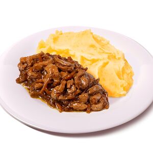 Картофельное пюре с терияки