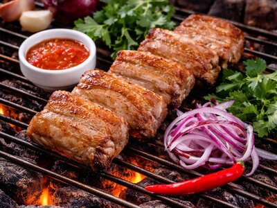 Шашлык из свиных рёбрышек 