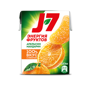 Сок J7 Апельсин-Мандарин 0,2 л