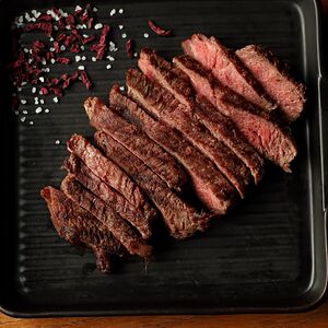 Стейк Рибай с ворчестером и бальзамиком