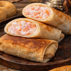 Блин с креветкой и творожным сыром (1 шт.)