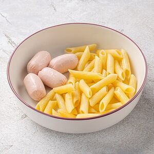 Мини-сосиски с гарниром на выбор