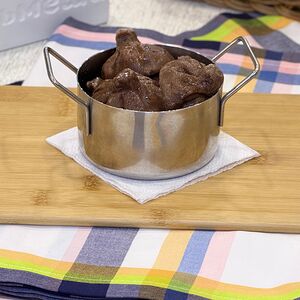 Хинкальки с шоколадом и малиной 