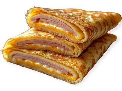 Блин с ветчиной и сыром