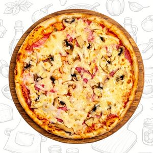 Ветчина и грибы 