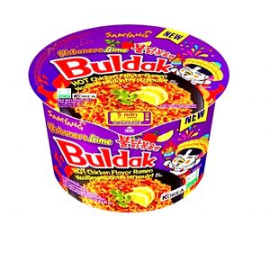 Лапша быстрого приготовления Samyang Buldak Habanero Lime, Halal, стакан, Ю. Корея