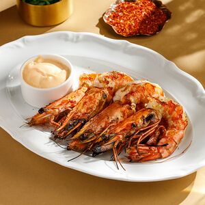 Королевские креветки гриль