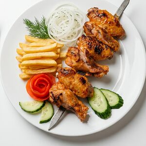 Шашлык из куриных крылышек