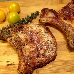 Свиная корейка на мангале