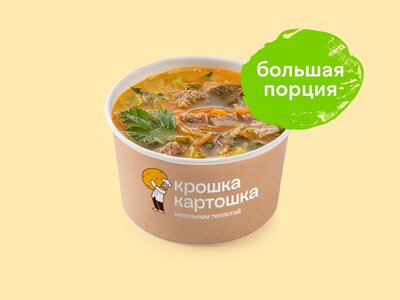 Щи из квашеной капусты с мясом большая порция