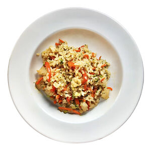 Рис с овощами жаренный