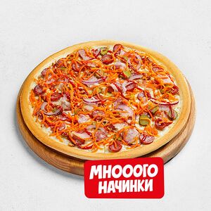 Горчичная с колбасками средняя