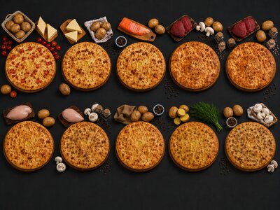 Большой сет из 10 картофельных пирогов