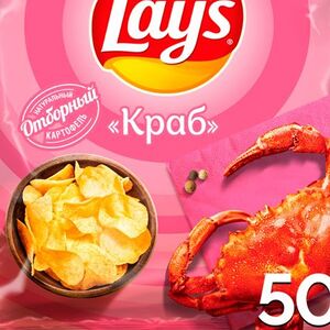 Lay's Картофельные чипсы Лейз Краб