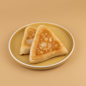 Пирожок с картошкой и сыром жареный
