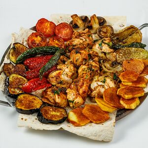Садж куриный с овощами