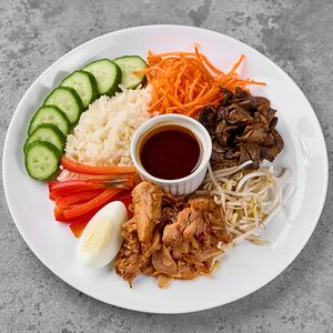 Пибимпаб с курицей (боул корейский)