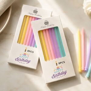Lf свечи Happy Birthday цветные