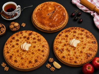 Большой сет из сладких пирогов 1