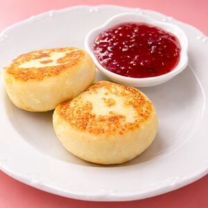 Сырники с малиной 