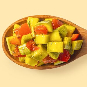 Маринованные цукини с перцем