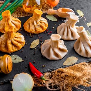 Сет хинкали классические жареные 3 шт