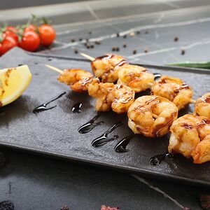 Креветки на мангале