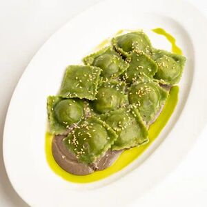 Равиоли со шпинатом и грибами