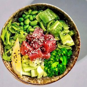 Зелёное поке 