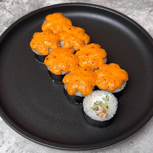 Запеченный острый с мидиями