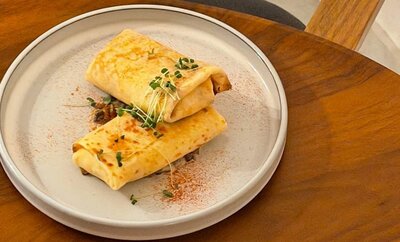 Блинчики ветчина и сыр
