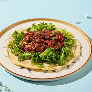 Роти с ростбифом и картофельным пюре