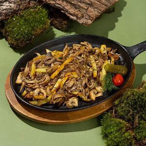 Жареный картофель с грибами