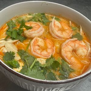 Рамен с креветками 
