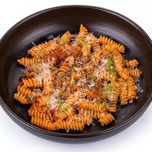 Паста фузилли с морепродуктами