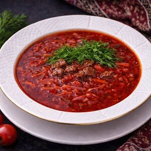 Борщ со сметаной