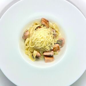 Паста с лососем