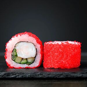 Калифорния с тигровыми креветками
