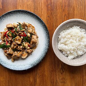 Кунг пао с японским рисом