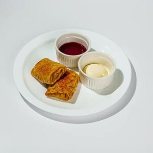 Блинчики с яблоками и корицей